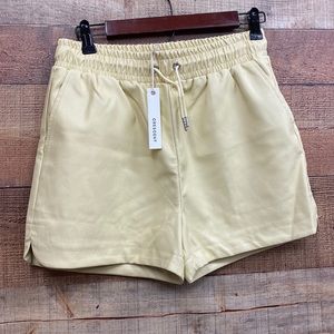 Buttery Soft Crescent Zizi Faux Leather Shorts NWT